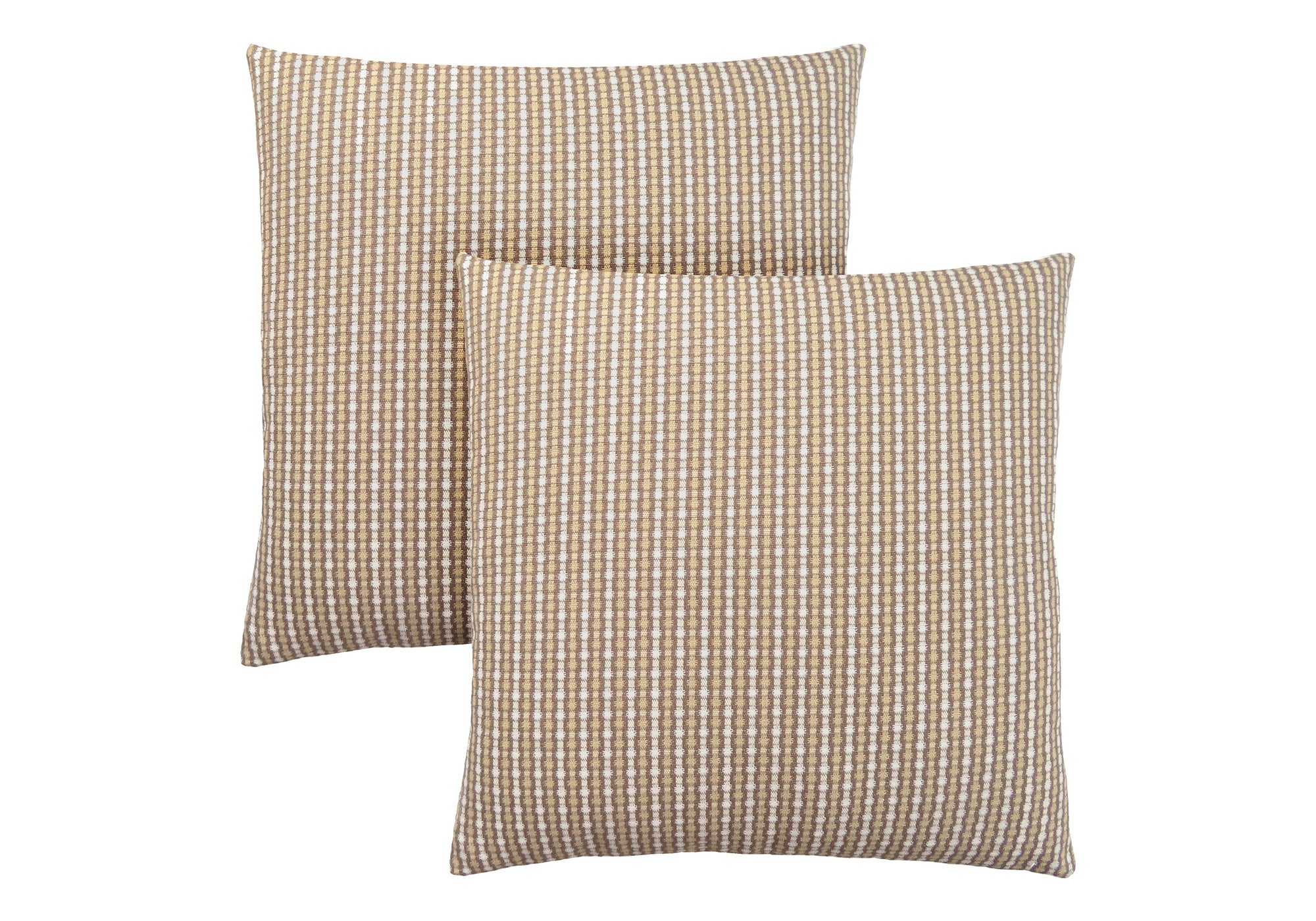 Pillow - 18"X 18" / Light / Dark Taupe Abstract Dot/ 2pcs-Pillows-DECOROLALA