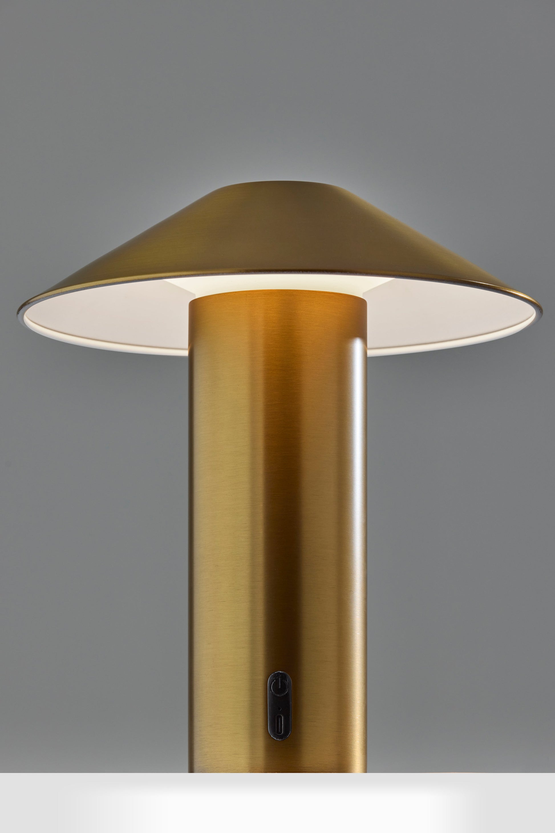 Pina LED Cordless Table Lamp- Antique Brass-Lighting-DECOROLALA