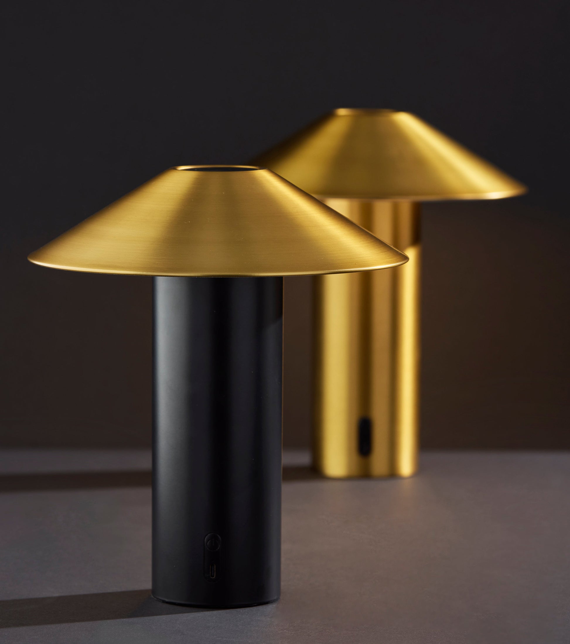 Pina LED Cordless Table Lamp- Black-Lighting-DECOROLALA