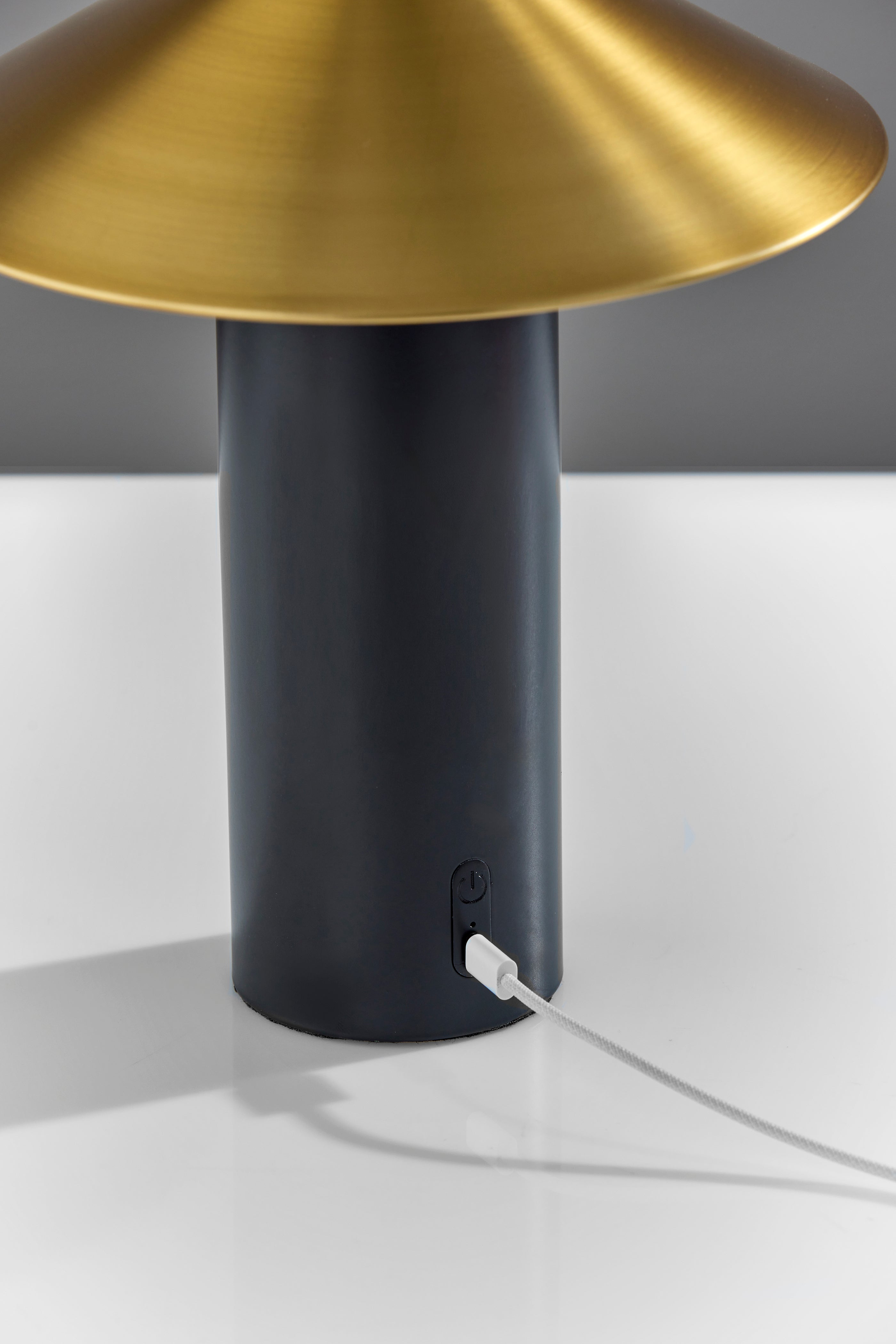 Pina LED Cordless Table Lamp- Black-Lighting-DECOROLALA