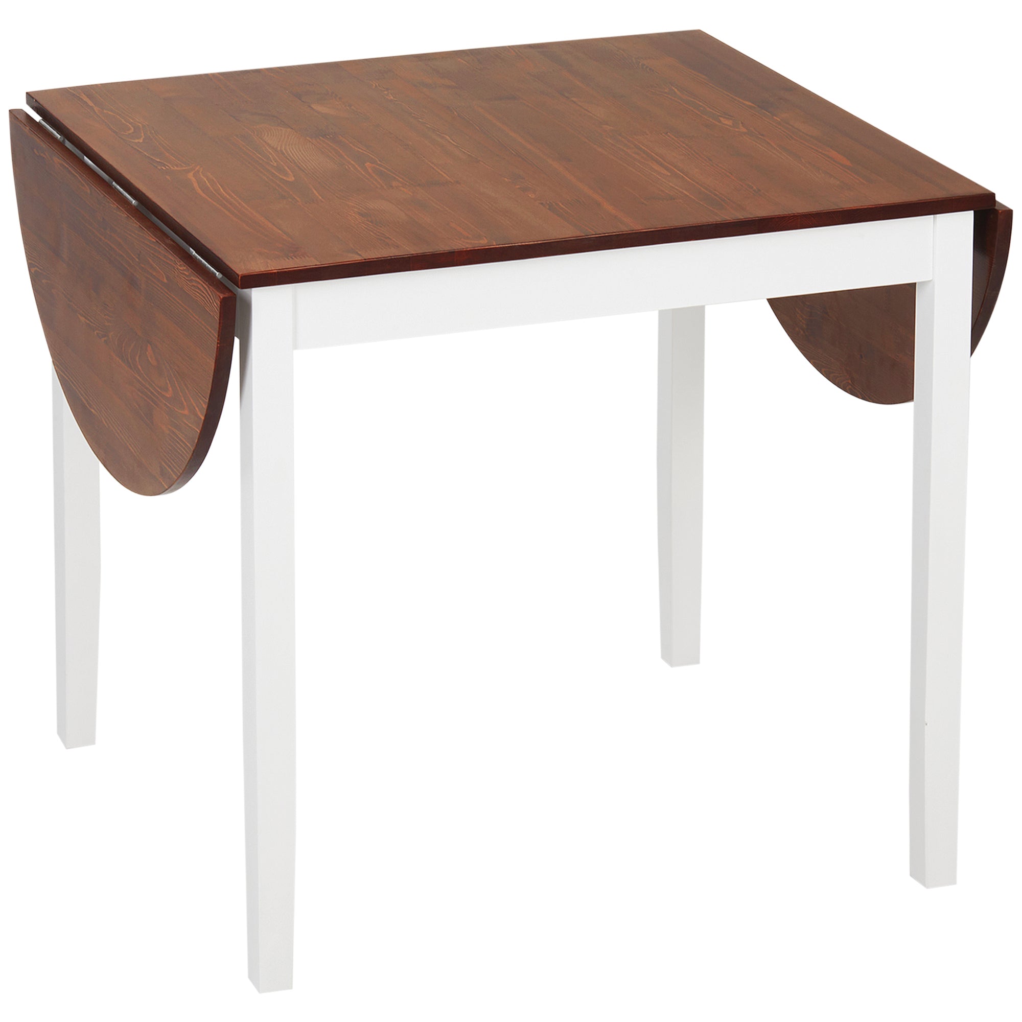 Pine Drop Leaf Dining Table - Seats 4-6 Natural-DECOROLALA