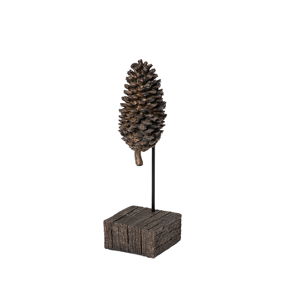 Pinterra Small Brown Resin Pinecone Replica - 4" x 4"-Objects-DECOROLALA
