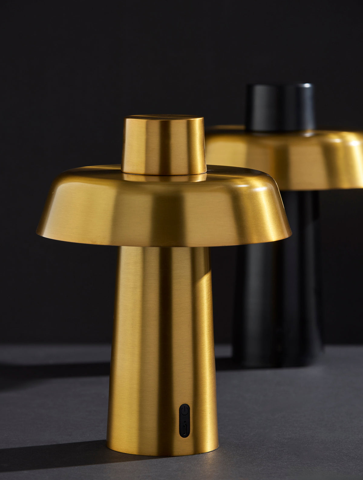 Pirlo LED Cordless Table Lamp - Antique Brass-Lighting-DECOROLALA