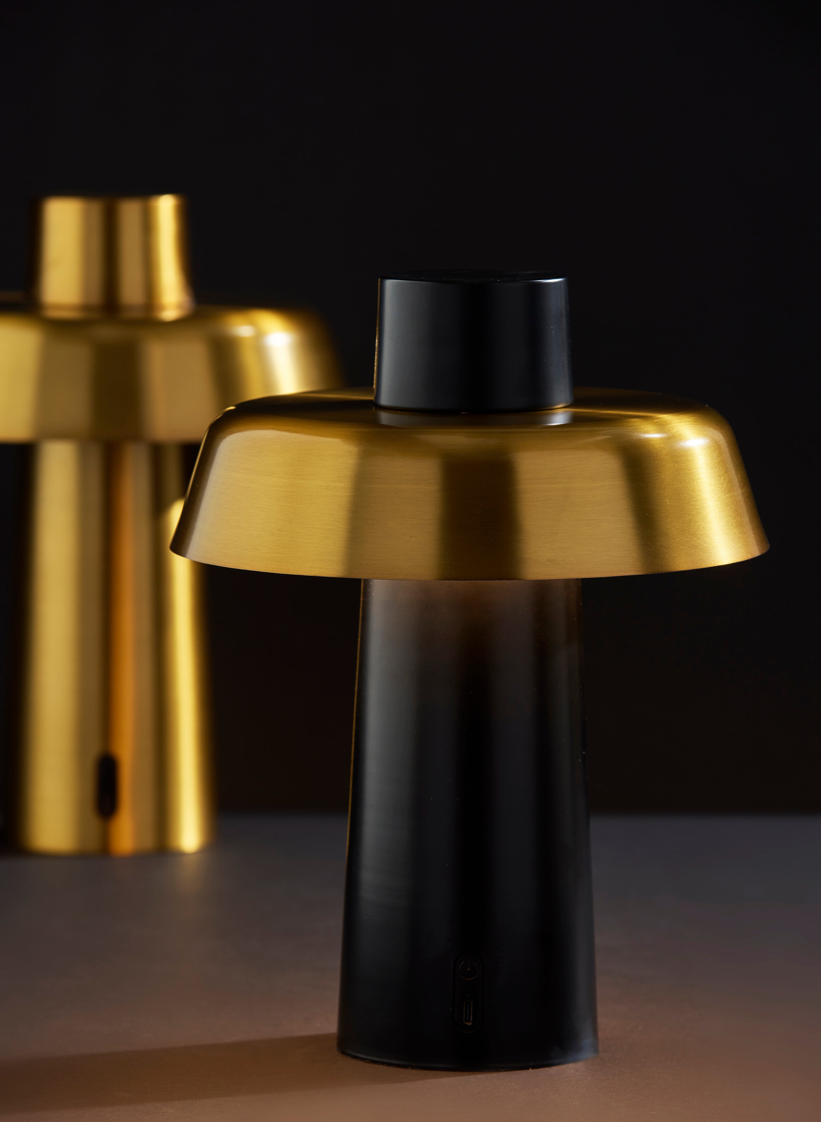 Pirlo LED Cordless Table Lamp- Black-Lighting-DECOROLALA