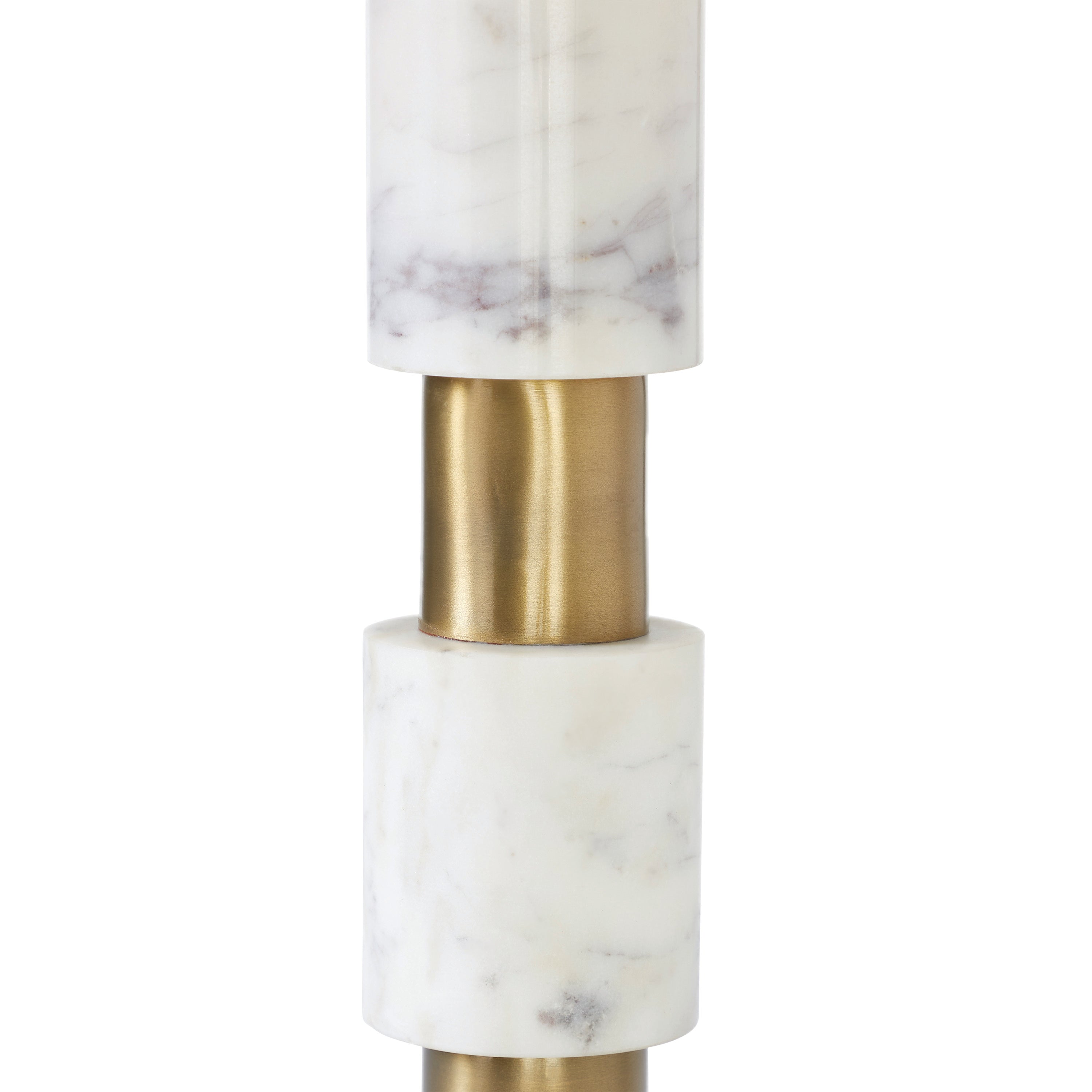 Pirot 27" Tall Antique Brushed Brass Iron Table Lamp with Tapered Linen Shade-Table Lamp-DECOROLALA