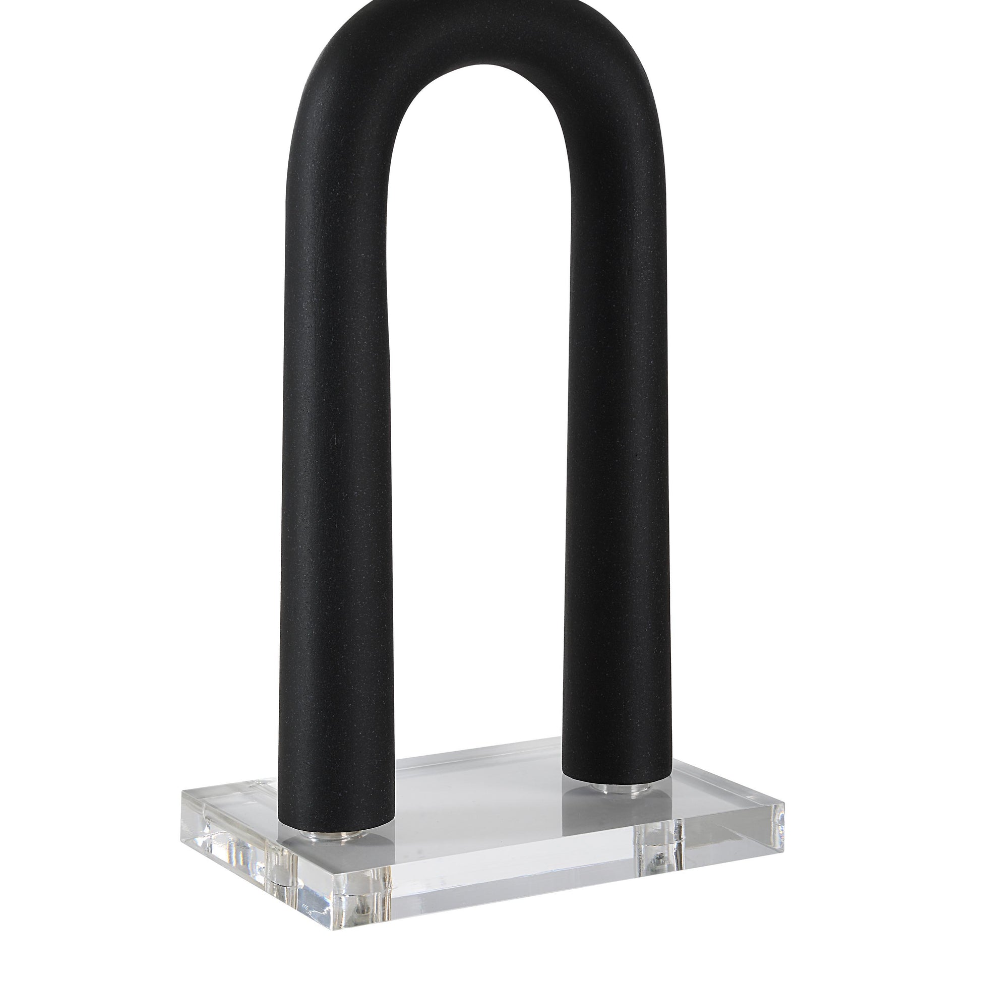 Pisa 28.5" Table Lamp, Matte Black with Ivory Shade-Table Lamp-DECOROLALA