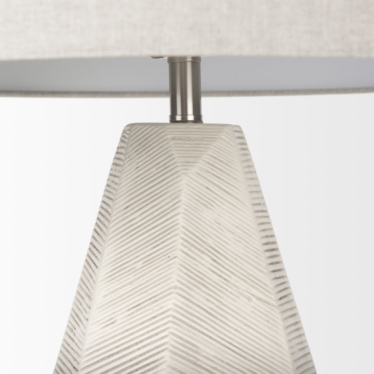 Piven w/ Gray Wash Textured Ceramic Table Lamp-Table Lamps-DECOROLALA