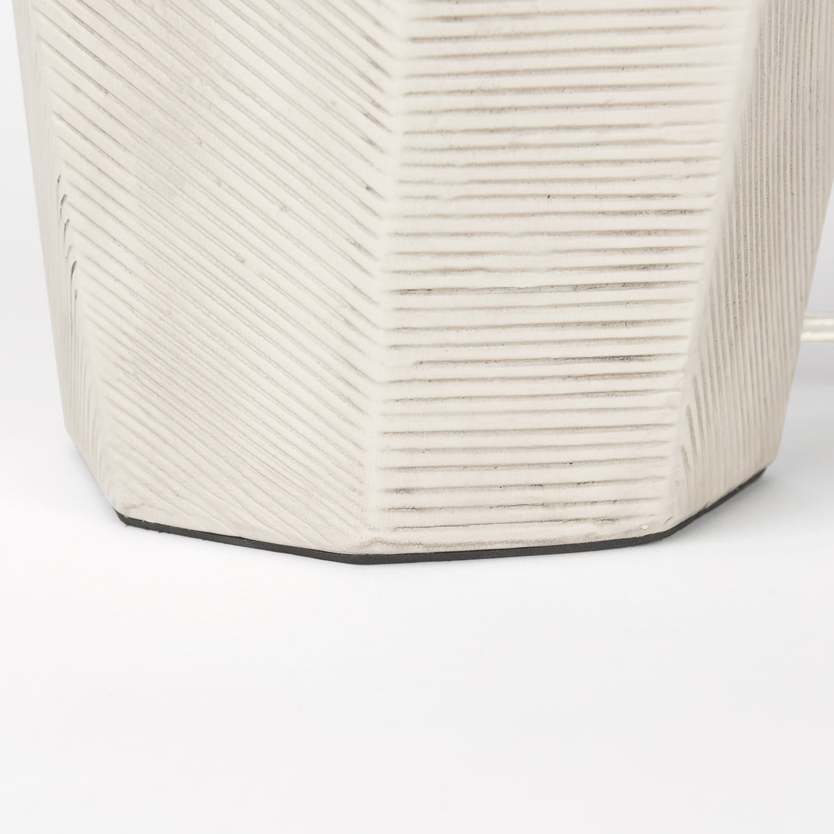 Piven w/ Gray Wash Textured Ceramic Table Lamp-Table Lamps-DECOROLALA
