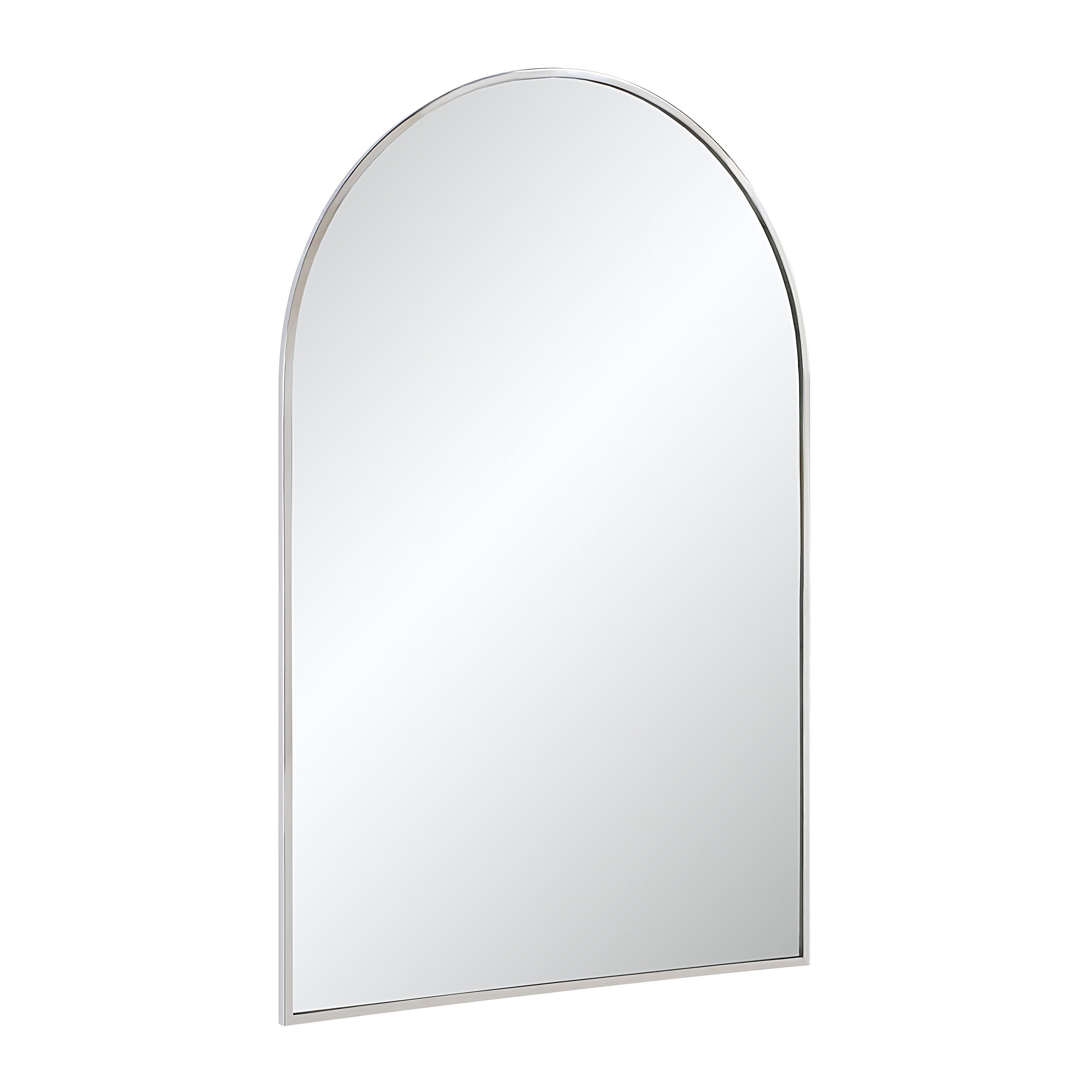 Plaka 36" H x 24" W Wall Mirror, Grey-Mirror-DECOROLALA