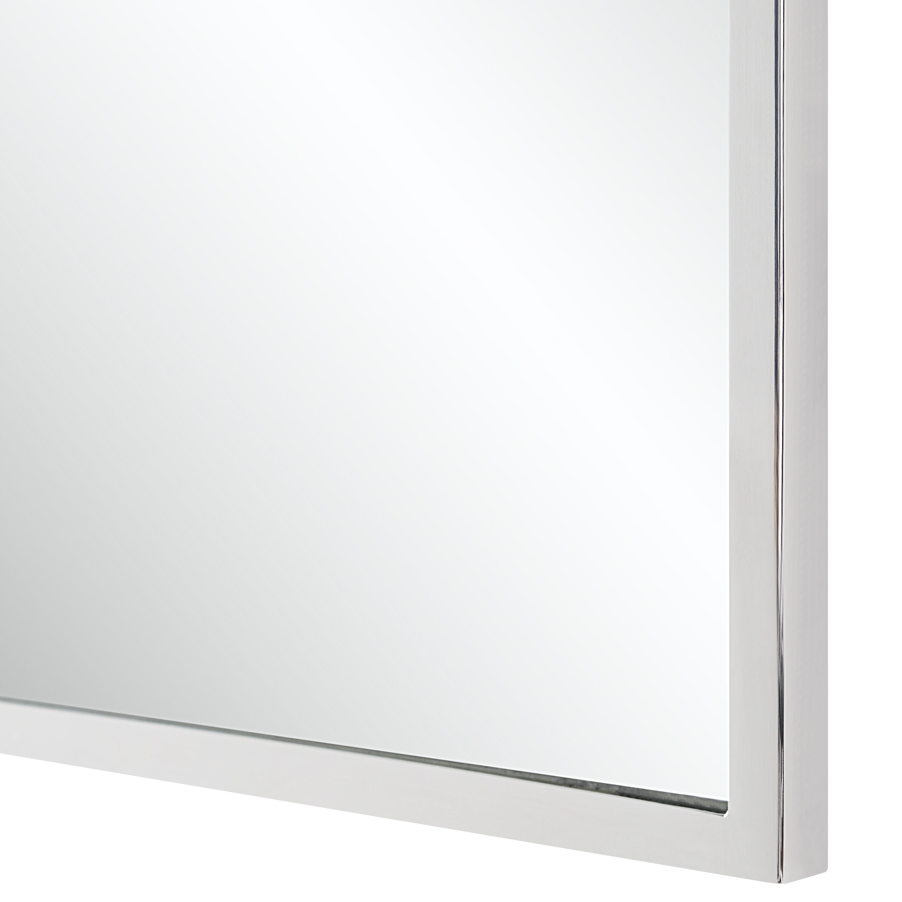 Plaka 36" H x 24" W Wall Mirror, Grey-Mirror-DECOROLALA
