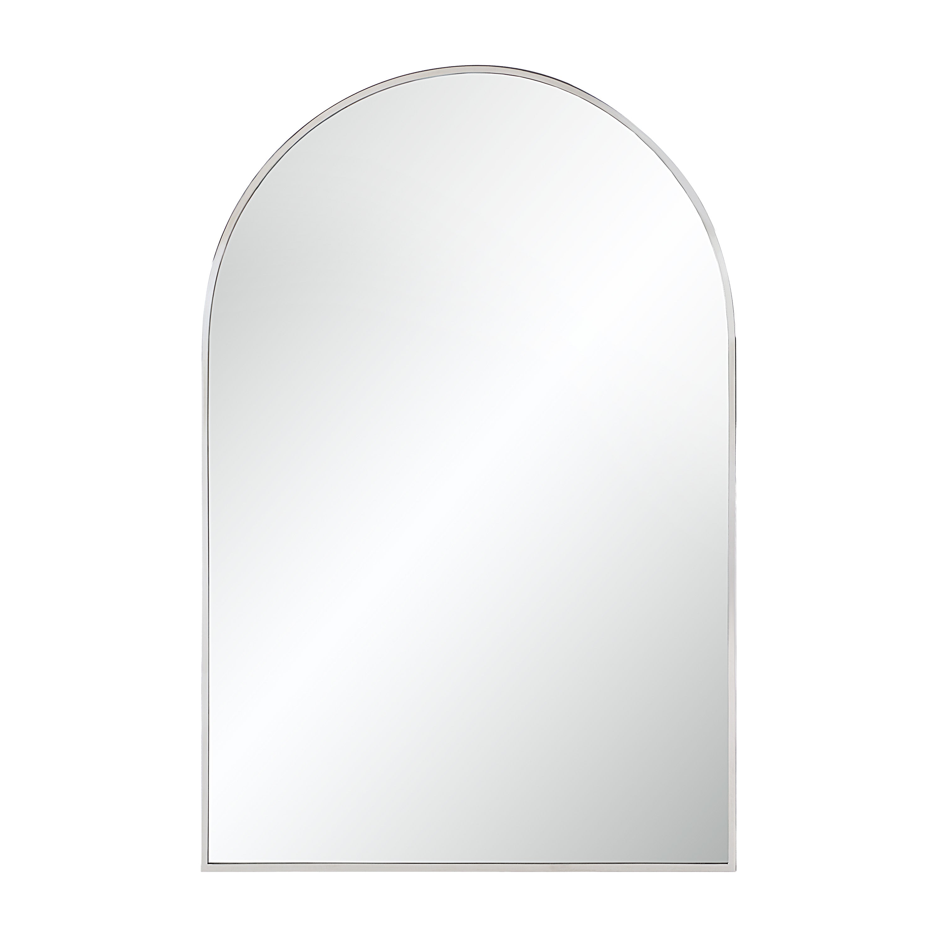 Plaka 36" H x 24" W Wall Mirror, Grey-Mirror-DECOROLALA