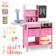 Set de jeu en bois cabinet médical de docteur avec tableau noir