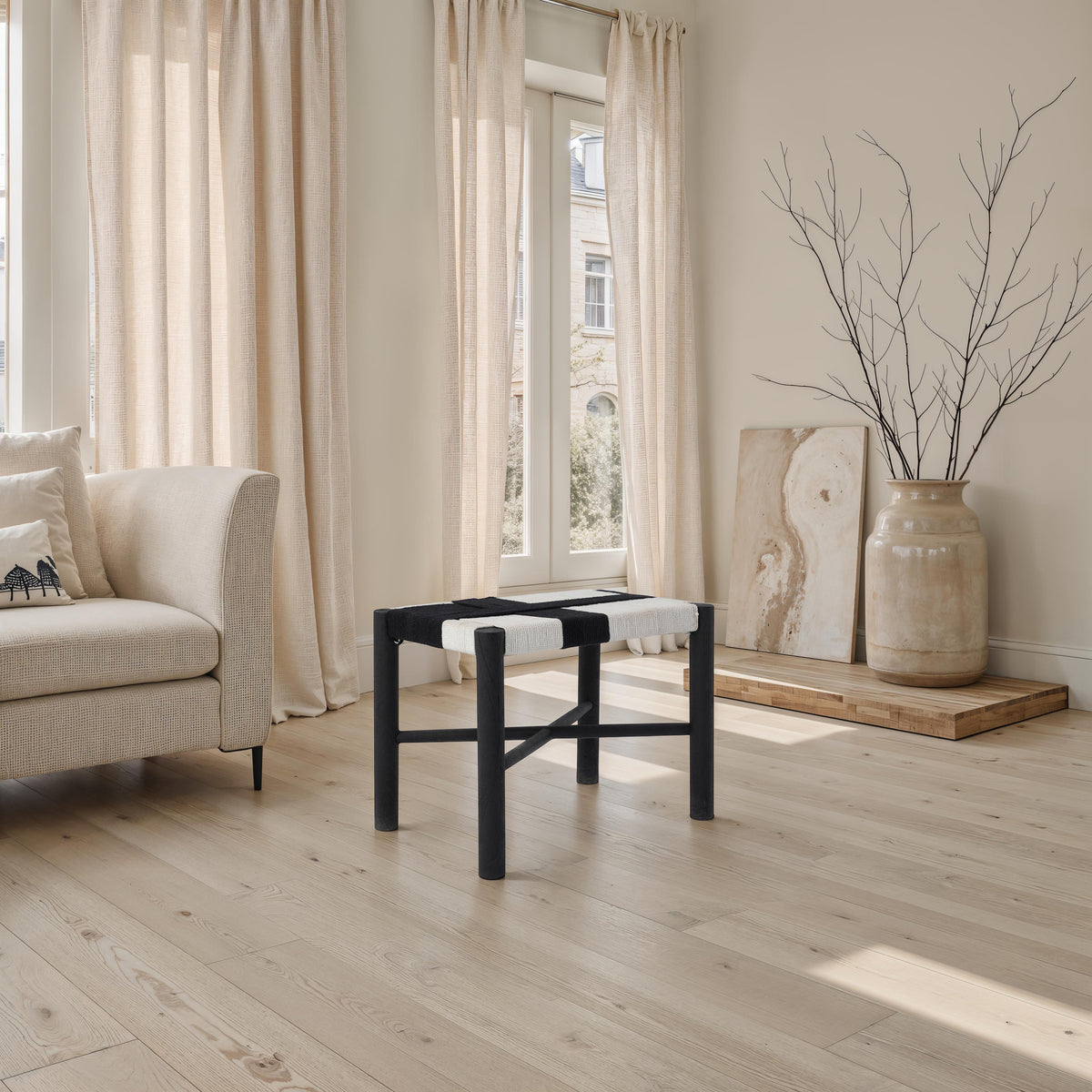 Plex 16.0" Height Stool, Black-Stools-DECOROLALA