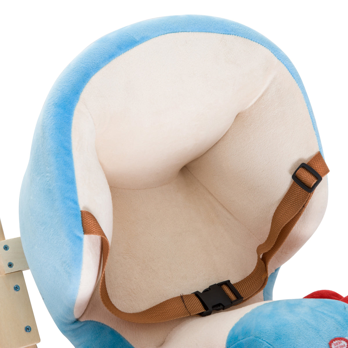 Plush Rocking Plane with Sound and Seat Belt for Toddlers-Toys & Games > Baby & Toddler Toys > Riding & Rocking Toys > Rocking Horses-DECOROLALA