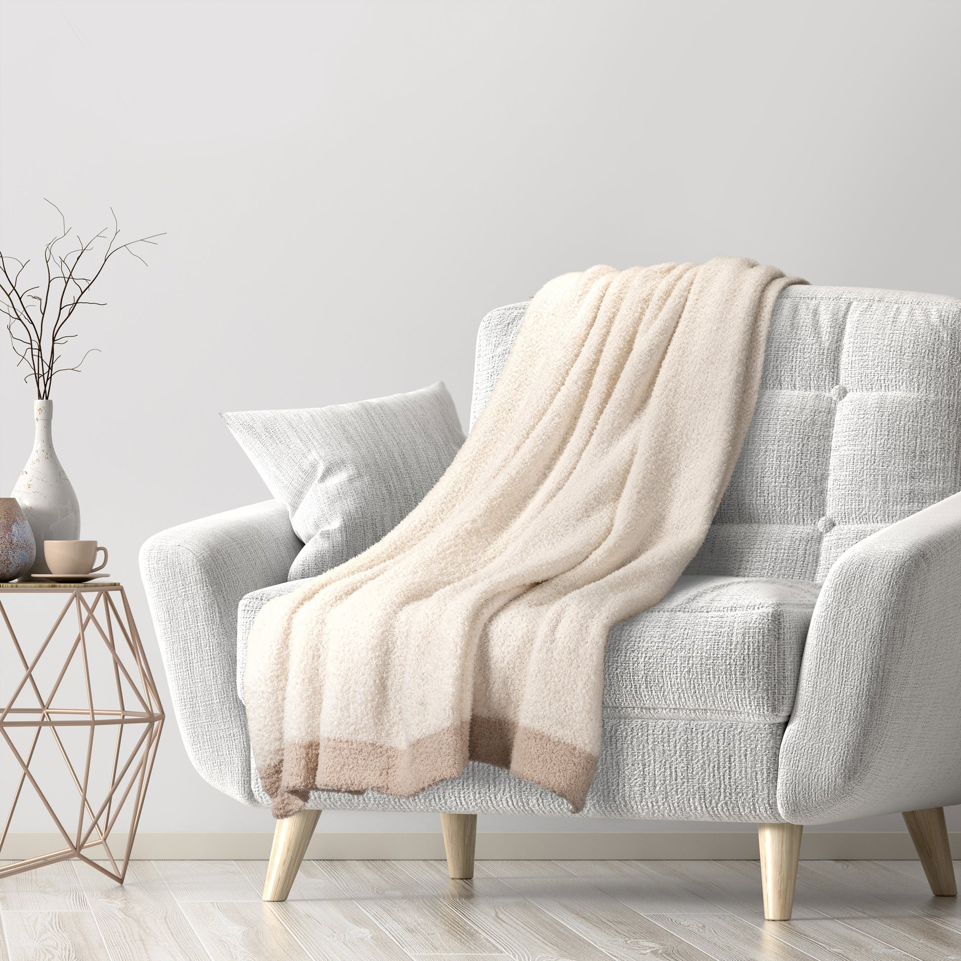 Plush Soft Acrylic Throw Blanket 51"x 67"-Throw Blankets-DECOROLALA