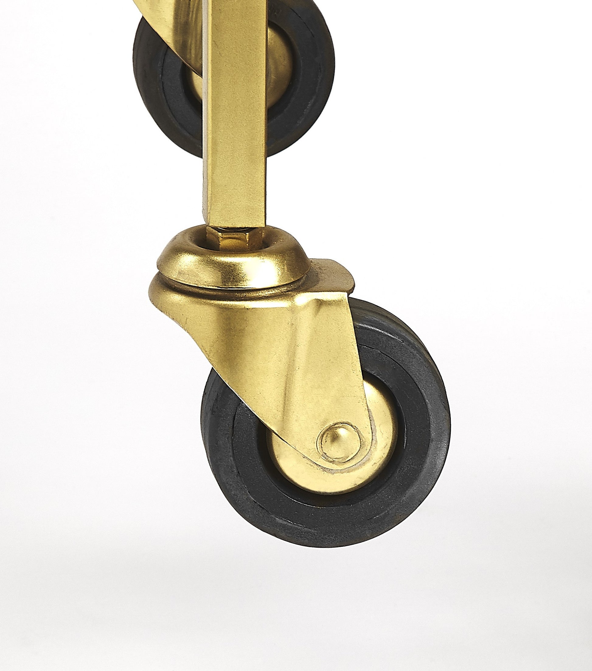 Polished Gold Bar Cart-Kitchen Carts-Islands-DECOROLALA