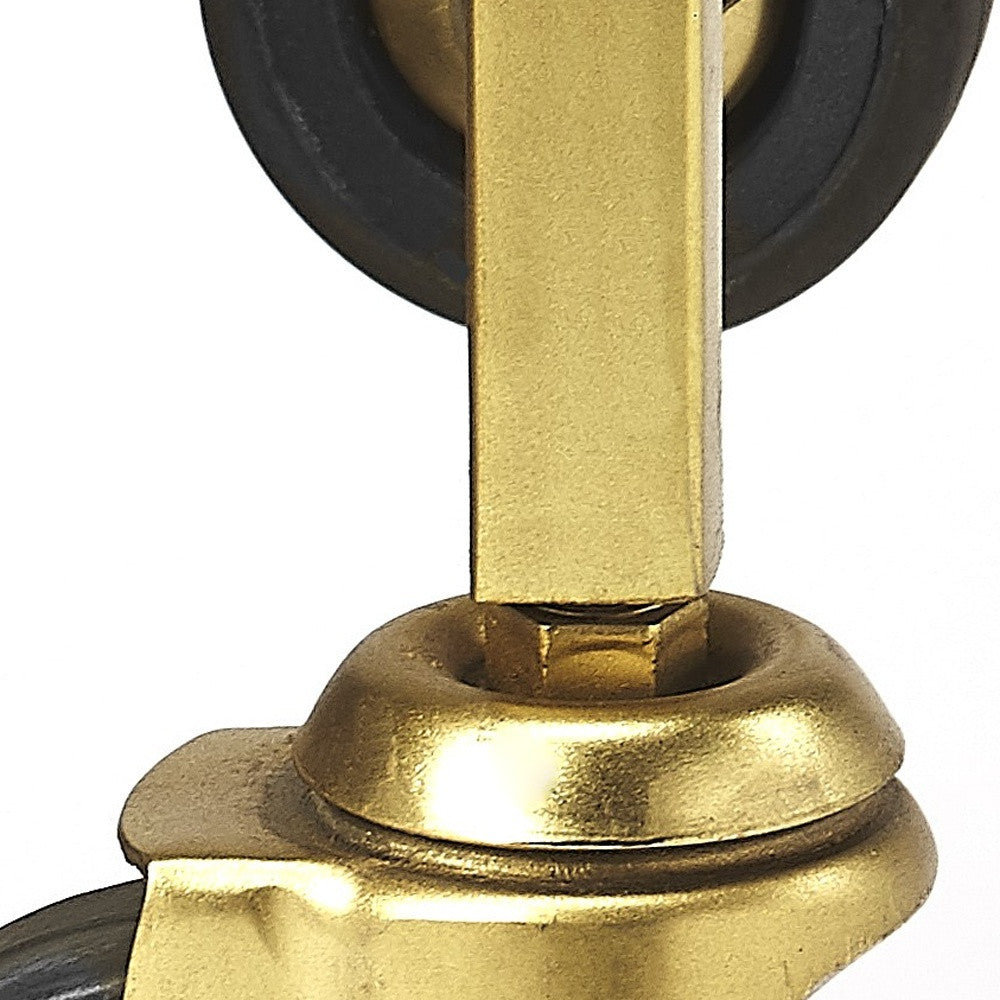 Polished Gold Bar Cart-Kitchen Carts-Islands-DECOROLALA