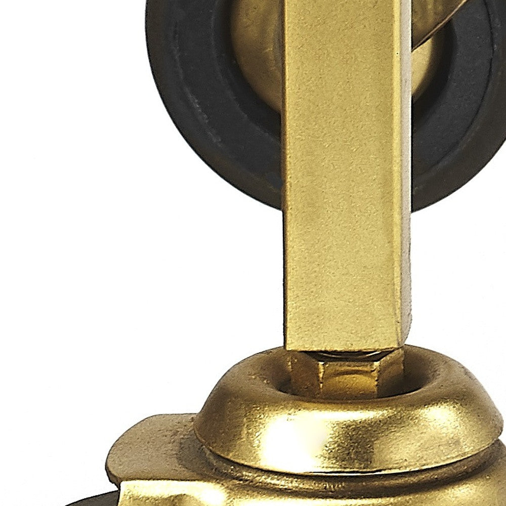 Polished Gold Bar Cart-Kitchen Carts-Islands-DECOROLALA