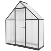 Polycarbonate Walk-in Greenhouse - Black 5.5' x 2' Aluminum-DECOROLALA