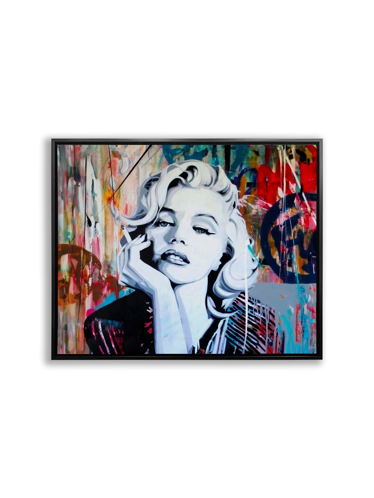 Pop and Urban Art Canvas of Marilyn - Wall art decor- Modern Artwork-Diamond varnish-Wall Art-DECOROLALA