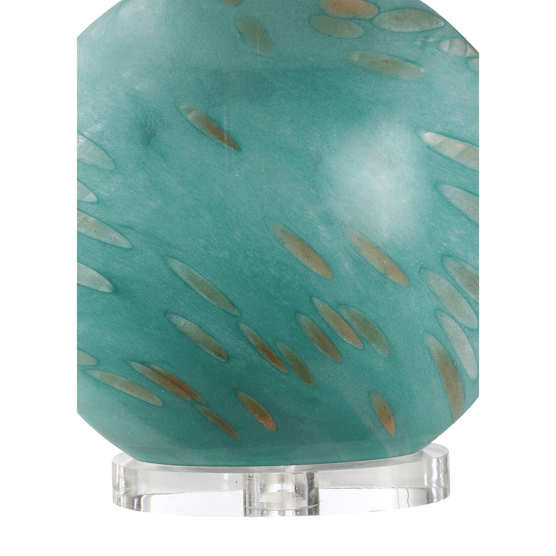 Poppi 24" Green Glass Table Lamp-Table Lamp-DECOROLALA