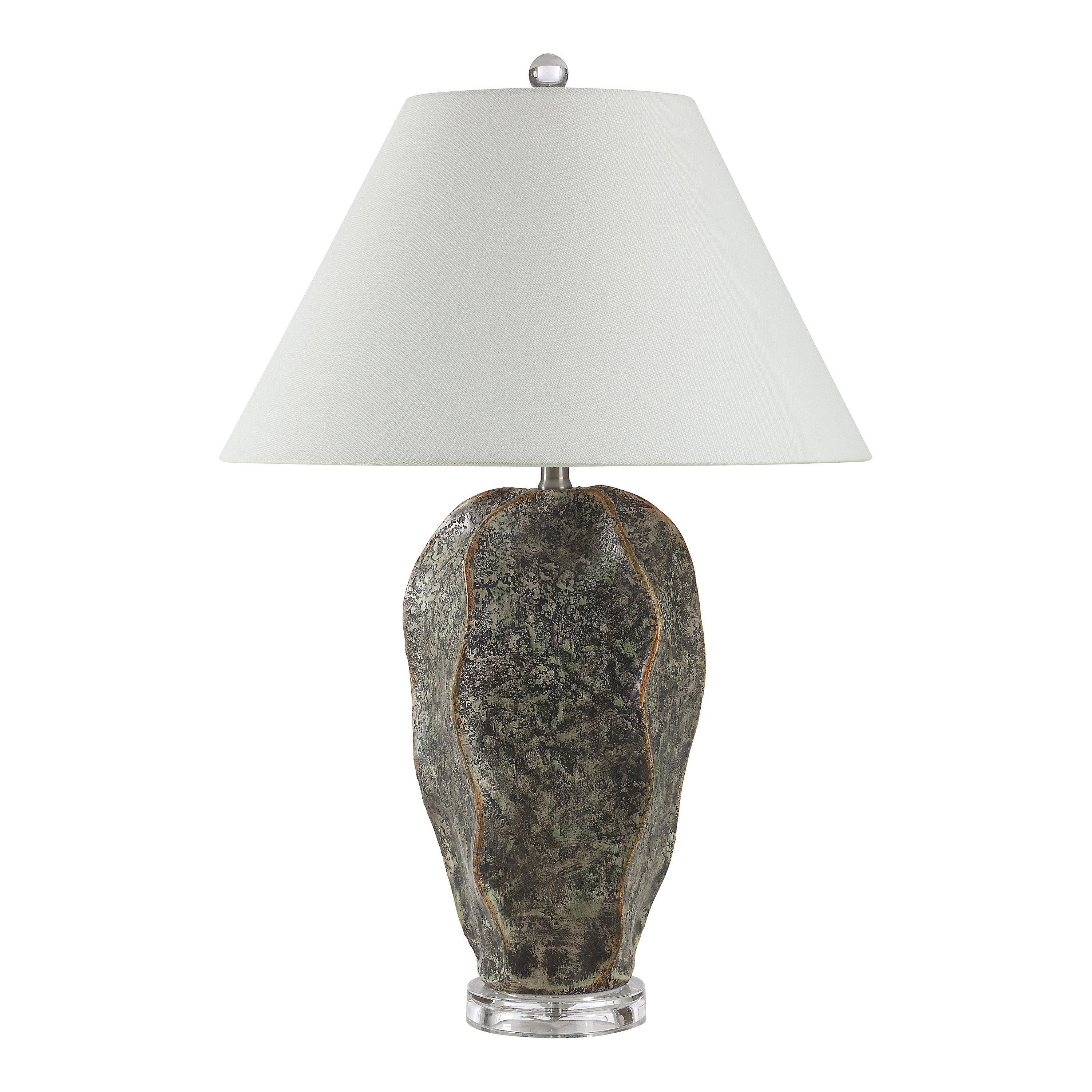 Poppi 27" Table Lamp, Dark Green-Table Lamp-DECOROLALA