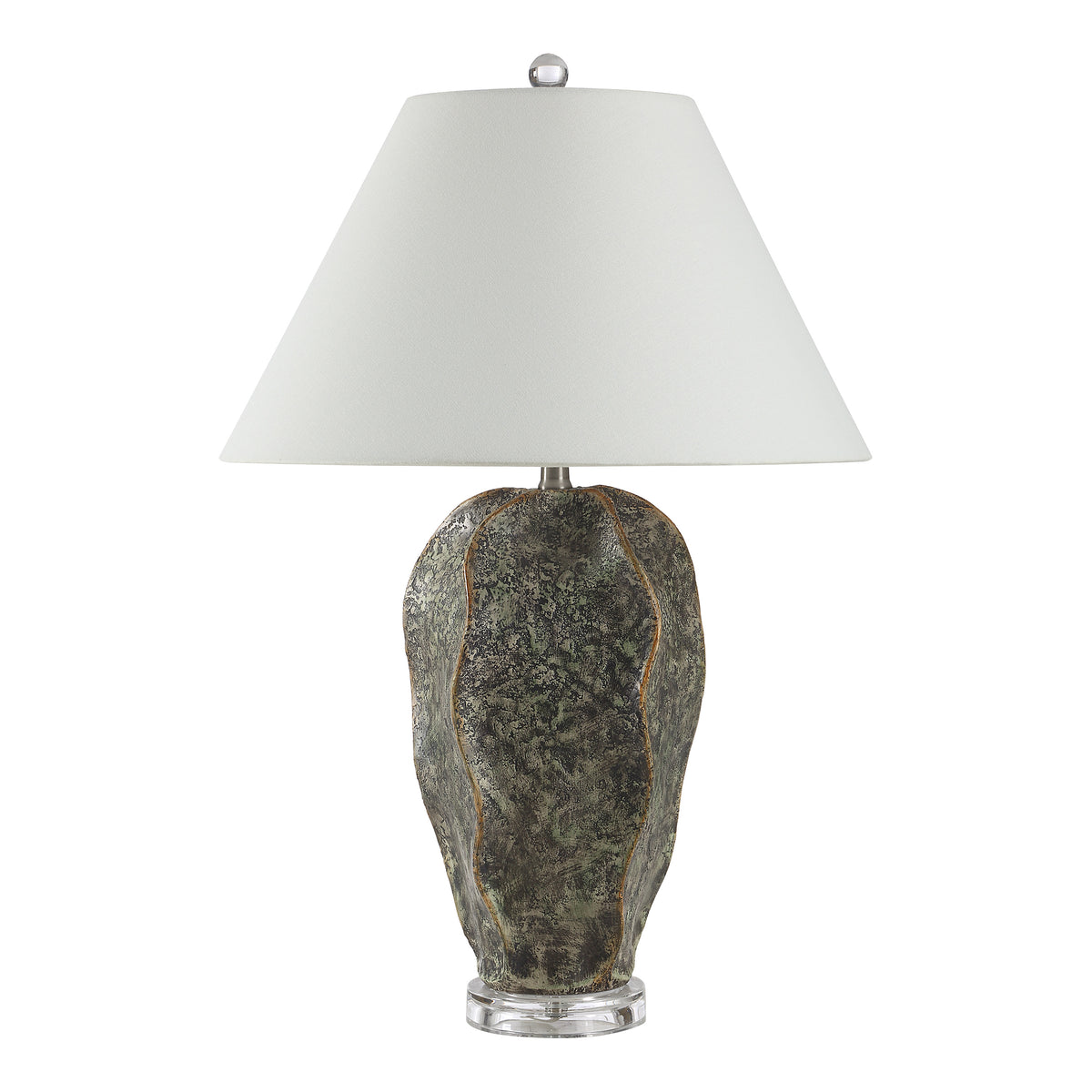 Poppi 27" Table Lamp, Dark Green-Table Lamp-DECOROLALA