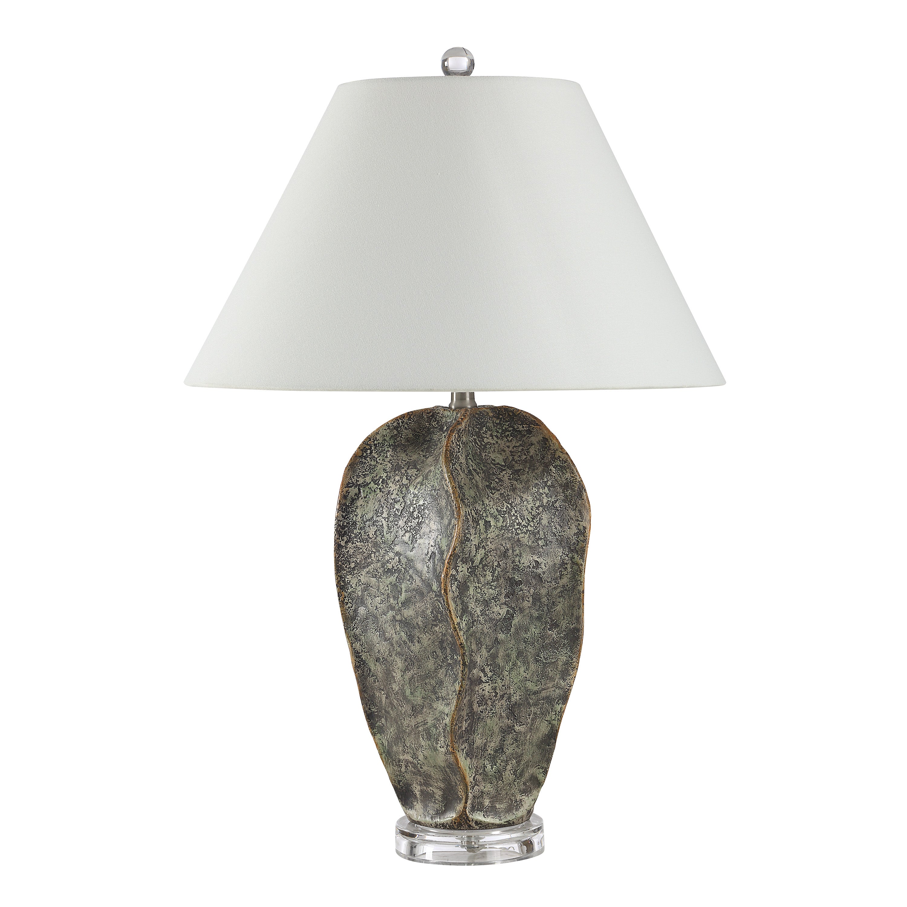 Poppi 27" Table Lamp, Dark Green-Table Lamp-DECOROLALA