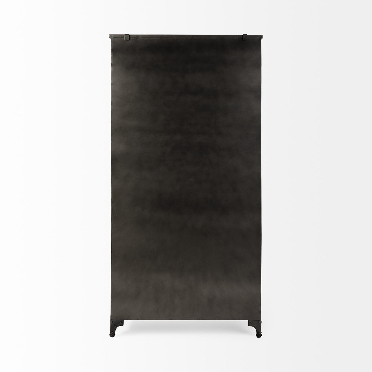 Poppy II 73.8" H Black Metal With Glass Door Display Cabinet-Cabinets-DECOROLALA