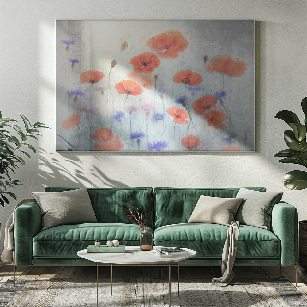 Poppy Wall Art by Catherine Wang-canvas-DECOROLALA