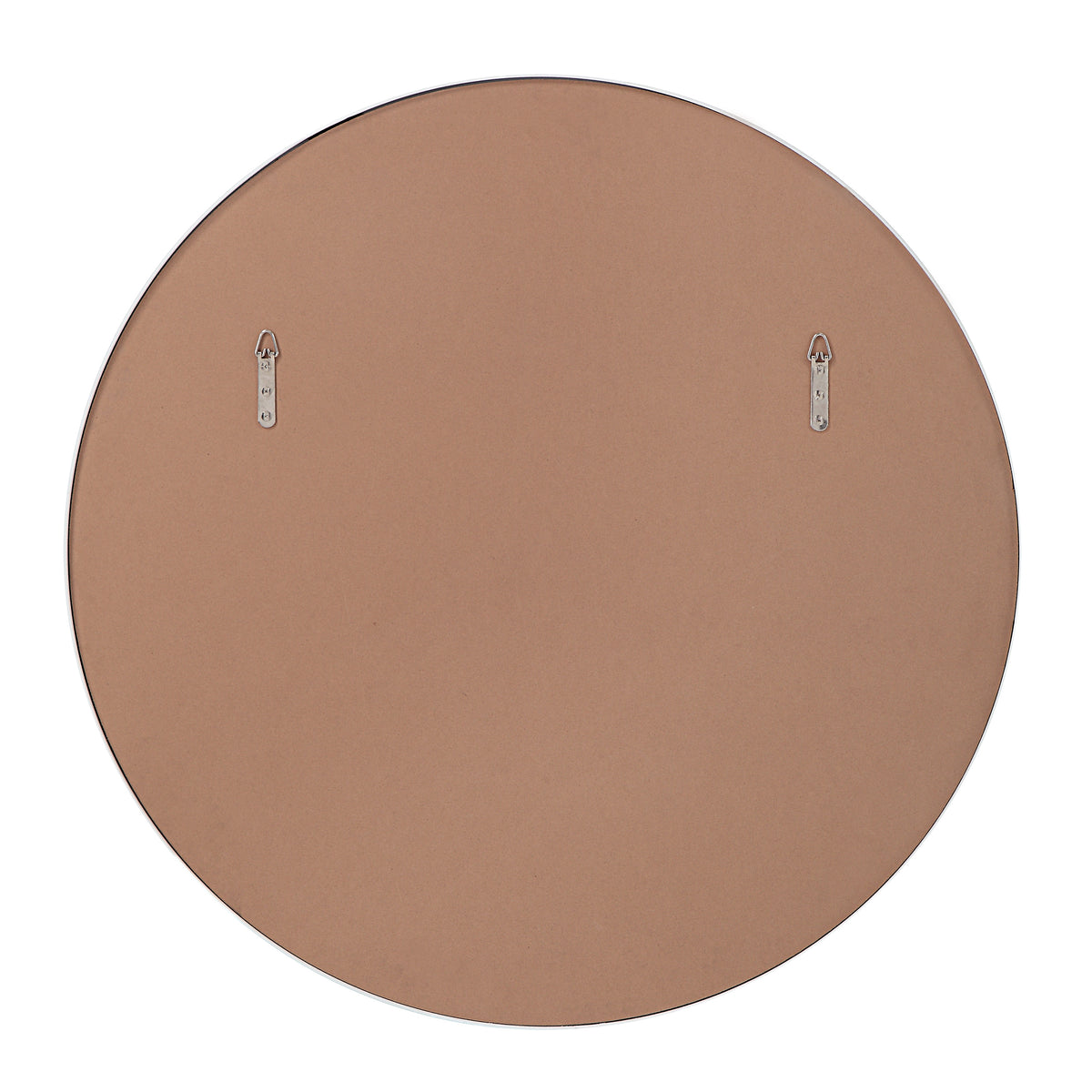 Porpoise 36" Tall Round Mirror, Matte White-Mirrors-DECOROLALA