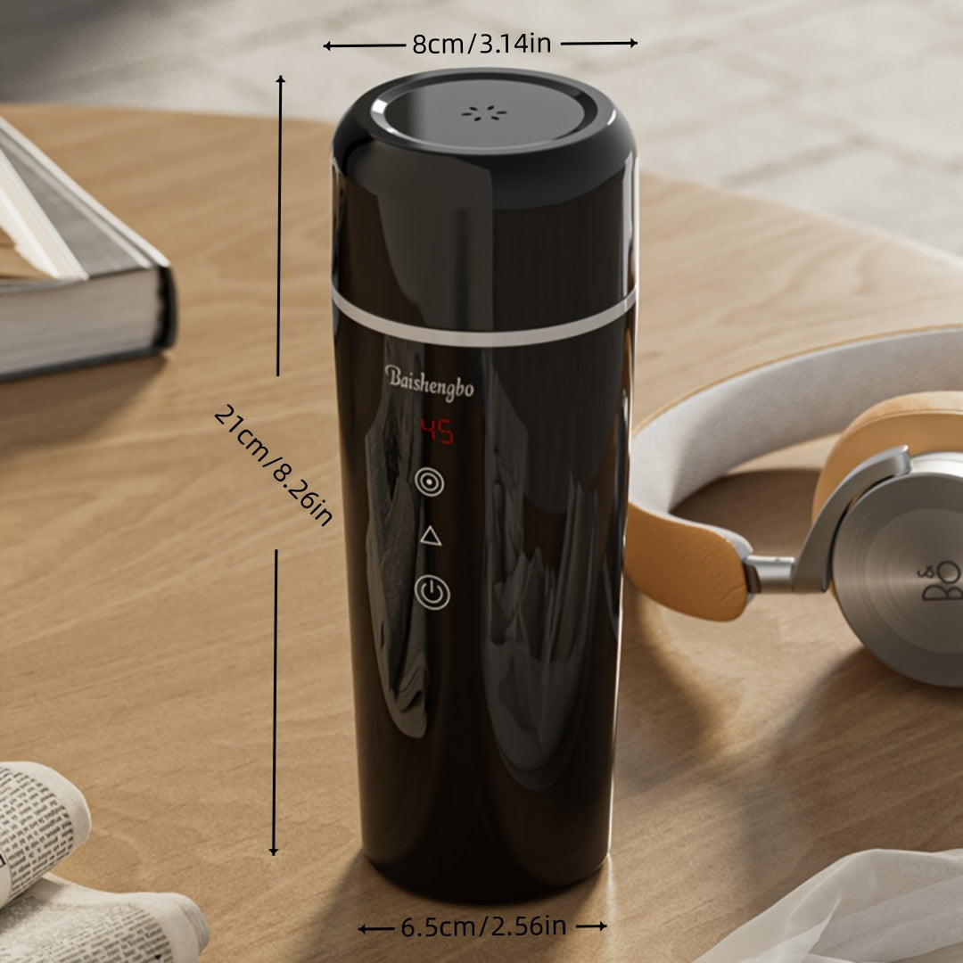 Portable 12V Electric Car Kettle - 420ml Stainless Steel 96W-Table-DECOROLALA
