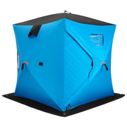 Portable 2 Person Ice Shanty with Cotton Padded Walls-Blue-Tents-DECOROLALA