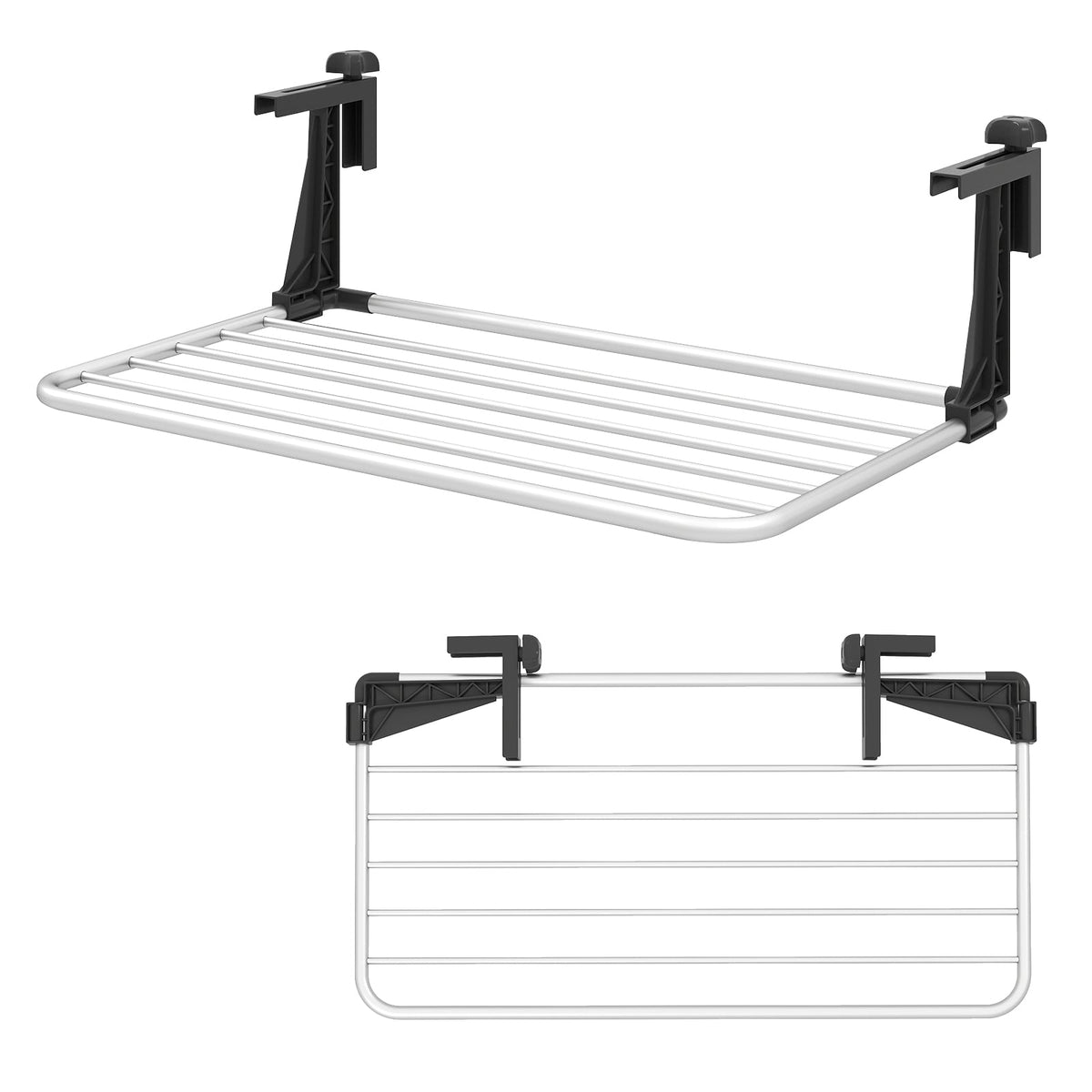 Portable Aluminum Clothes and Towel Drying Rack-Laundry Drying Racks-DECOROLALA