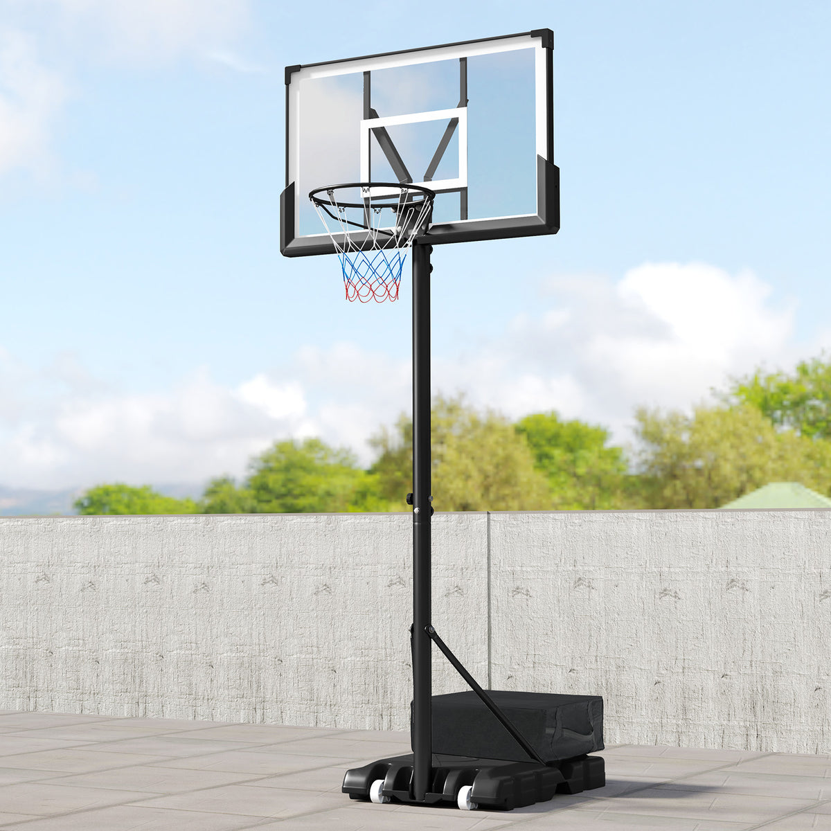 Basketball Rim Springs Portable Basketball Hoop Outdoor Basketball Goal System Adjustable for ...