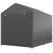 Portable Bicycle Shed - 1.6 x 2.2m Dark Grey Steel Frame-Patio & Garden > Lawn & Garden > Sheds > Portable Shed-DECOROLALA