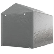 Portable Bicycle Shed - 1.6 x 2.2m Light Grey Steel Frame-Patio & Garden > Lawn & Garden > Sheds > Portable Shed-DECOROLALA