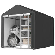Portable Bicycle Shed - Black 1.6 x 2.2m Waterproof Tent-Patio & Garden > Lawn & Garden > Sheds > Portable Shed-DECOROLALA
