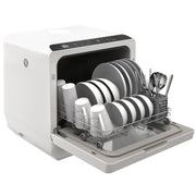 Portable Countertop Dishwasher - 4 Place Settings White-DECOROLALA