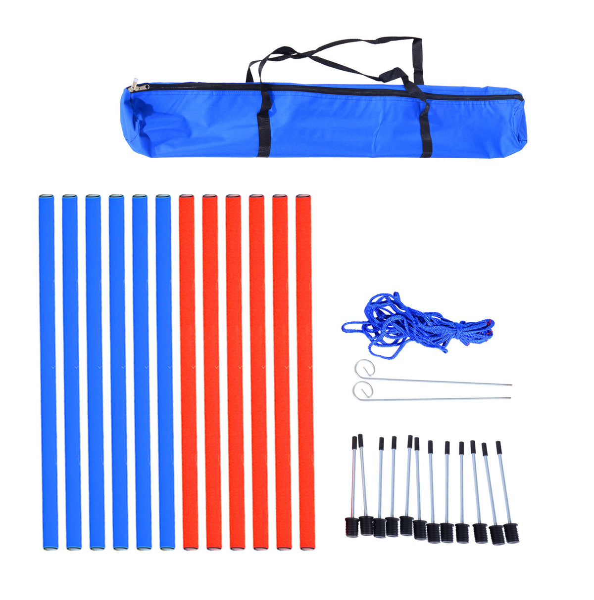 Portable Dog Agility Training Equipment Set with Carrying Bag-Dog Supplies-DECOROLALA