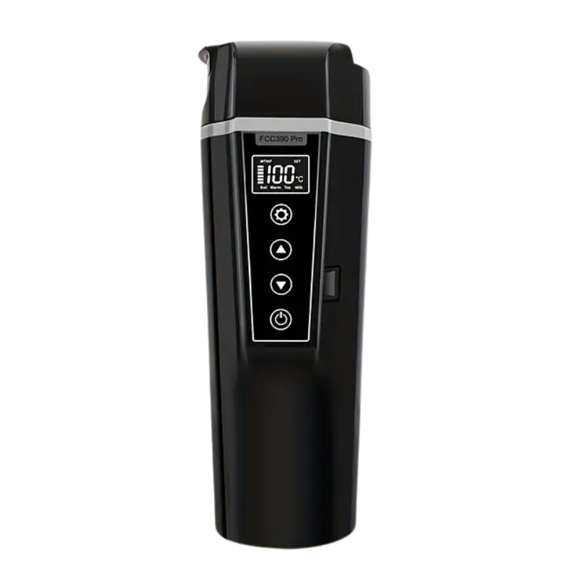 Portable Electric Car Kettle - 1000ml Stainless Steel Black-Table-DECOROLALA