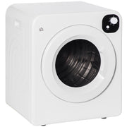 Portable Electric Clothes Dryer 3.22 Cu. Ft. 1300W White-DECOROLALA