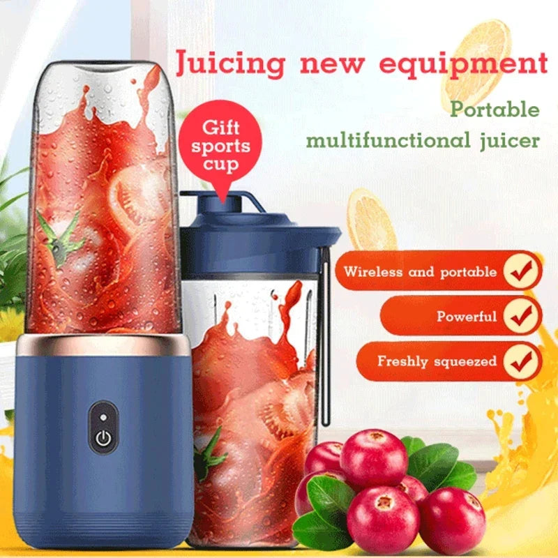 Portable Electric Fruit Juice Blender-Food Mixers & Blenders-DECOROLALA