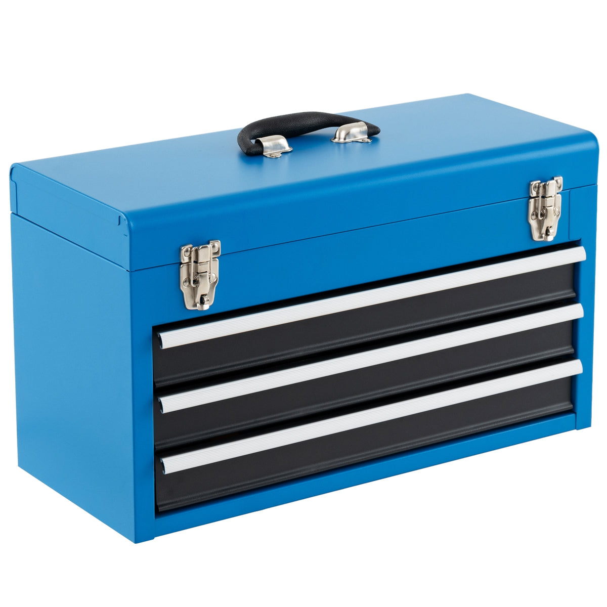 Portable Garage Mechanic Tool Cabinet Box with 3 Drawers-Blue-Garages-DECOROLALA