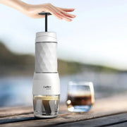 Portable Hand Press Espresso Maker 3 in 1 Travel Coffee Brewer White-Espresso Machine-DECOROLALA