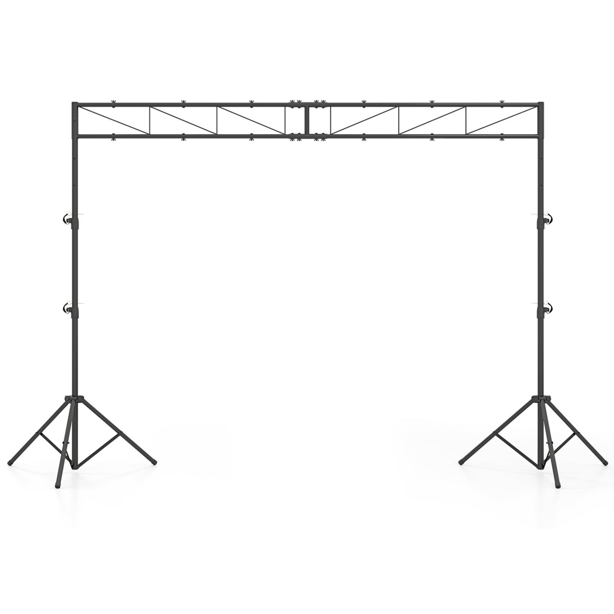 Portable Lighting Truss System Height Adjustable DJ Light Stand with 2 Folding Tripods-Outdoor Decor-DECOROLALA