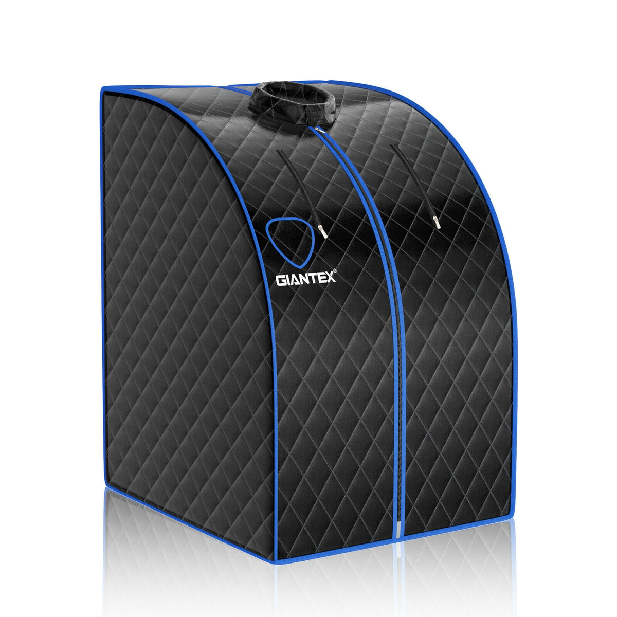 Portable Personal Steam Sauna Spa with 3L Blast-proof Steamer Chair-Black-Saunas-DECOROLALA