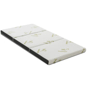 Portable Tri-fold Memory Foam Floor Mattress Topper Portable with Carrying Bag-S-Mattresses-DECOROLALA