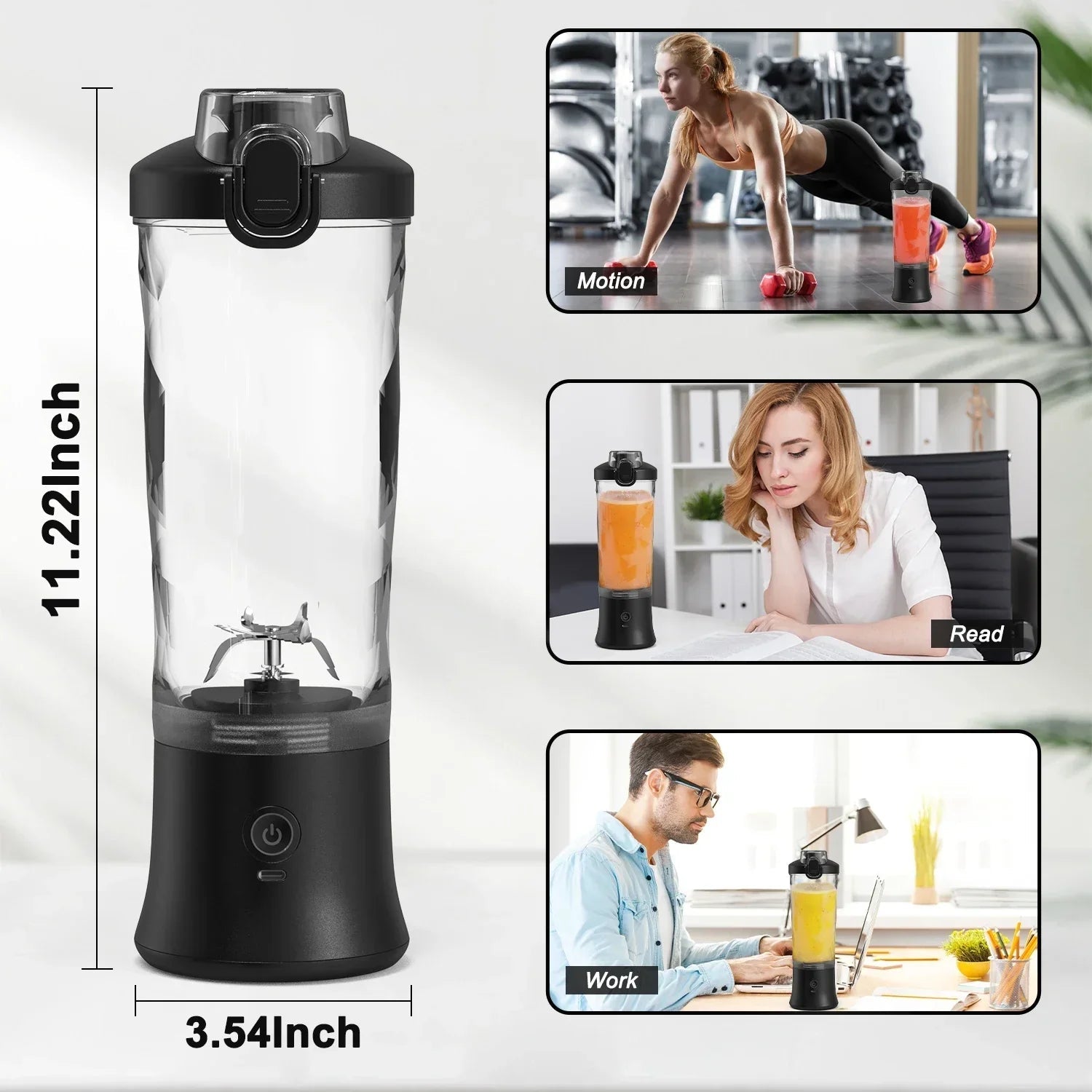 Portable USB Rechargeable Mini Blender-Food Mixer & Blender-DECOROLALA