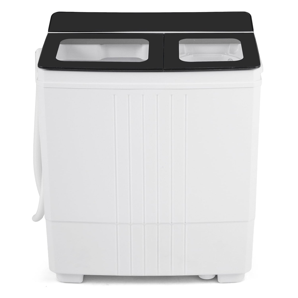 Portable Washing Machine with 12 LBS Washer and 8 LBS Spinner Combo for Apartments-Black-Washing Machines-DECOROLALA